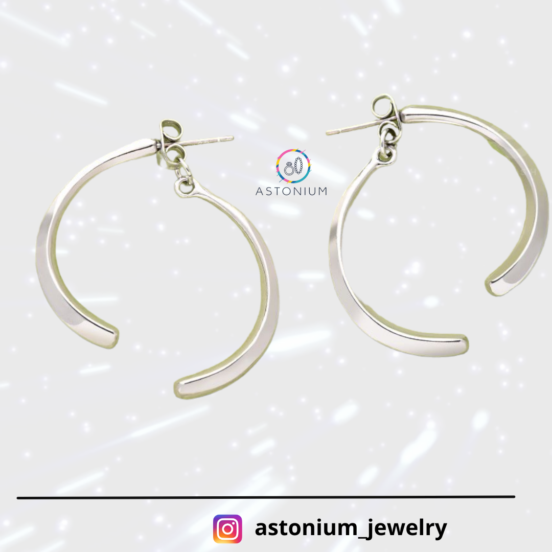 Broken Bow - Elegant Silver Color Earrings