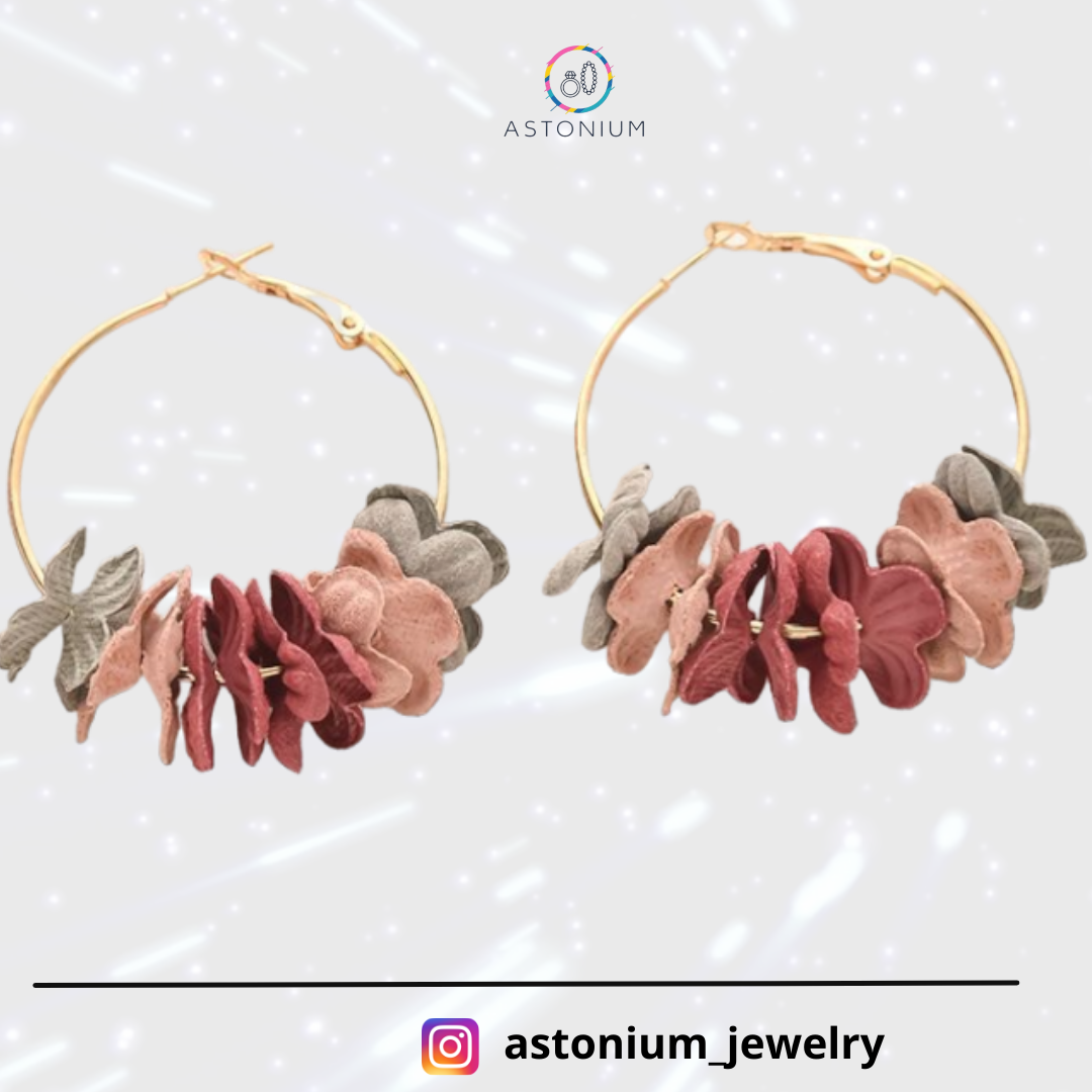 Autumn Blend- Floral Delight Hoops