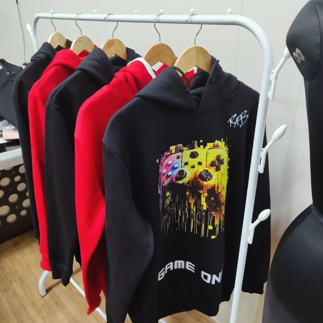 Black game on hoodie with Blocks Controller