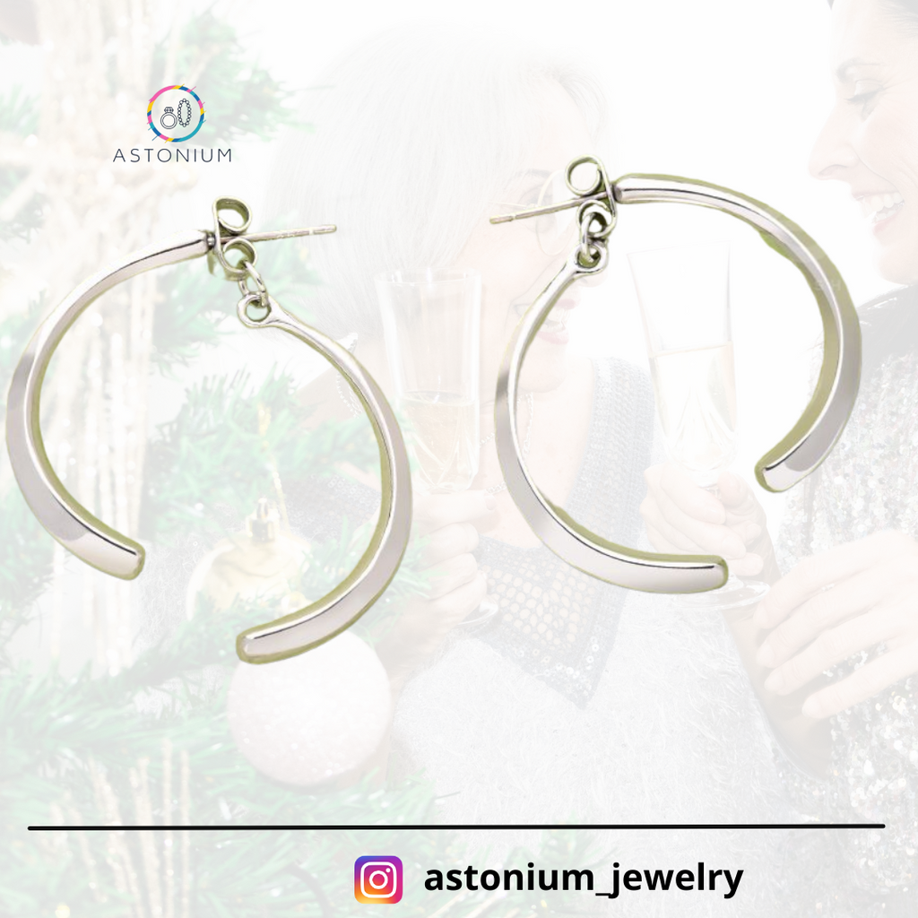Broken Bow - Elegant Silver Color Earrings