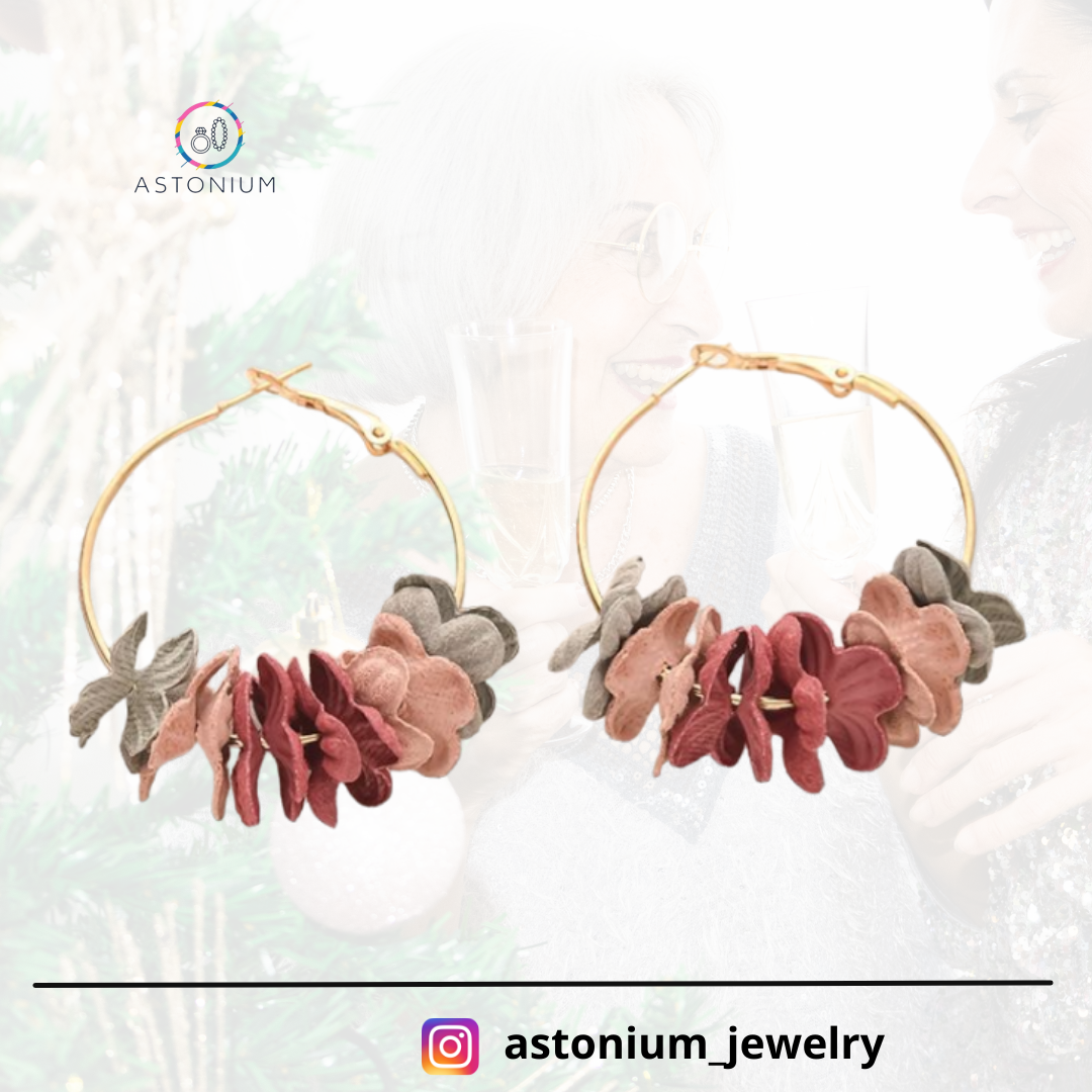 Autumn Blend- Floral Delight Hoops