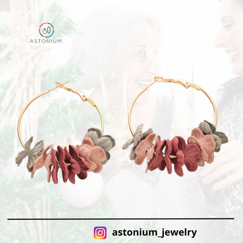 Autumn Blend- Floral Delight Hoops