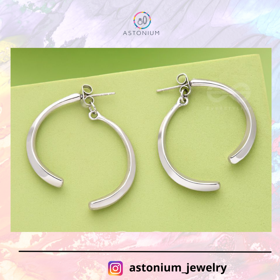 Broken Bow - Elegant Silver Color Earrings