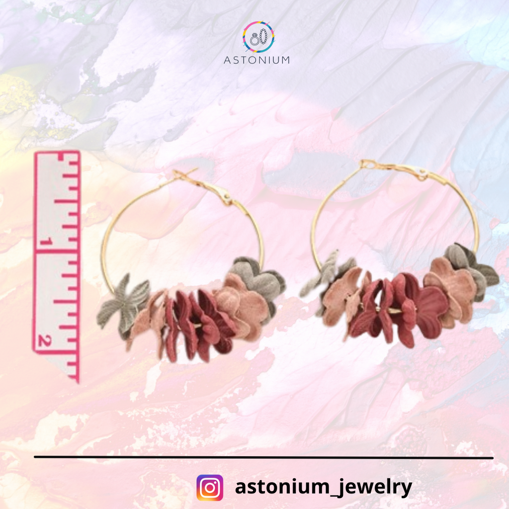 Autumn Blend- Floral Delight Hoops