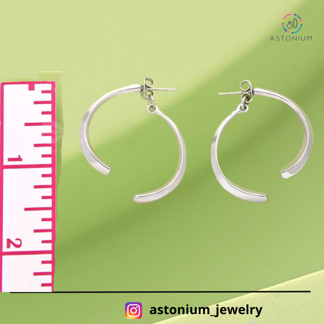 Broken Bow - Elegant Silver Color Earrings