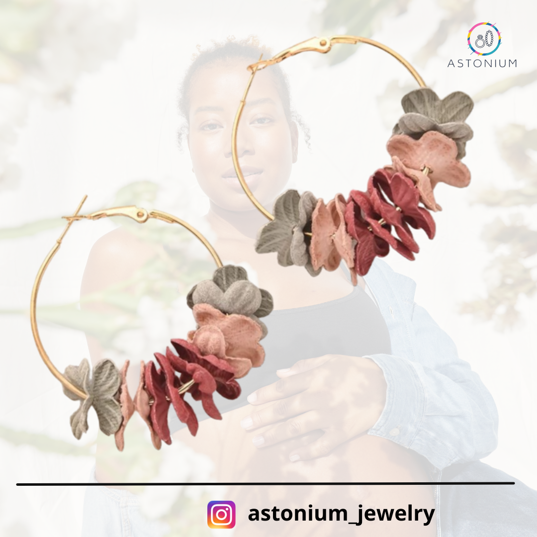 Autumn Blend- Floral Delight Hoops