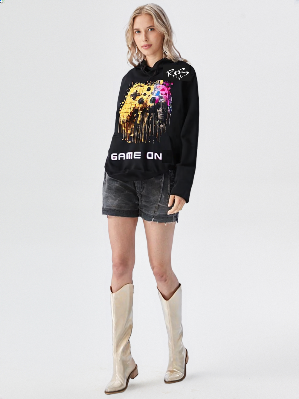 Black game on hoodie with Blocks Controller