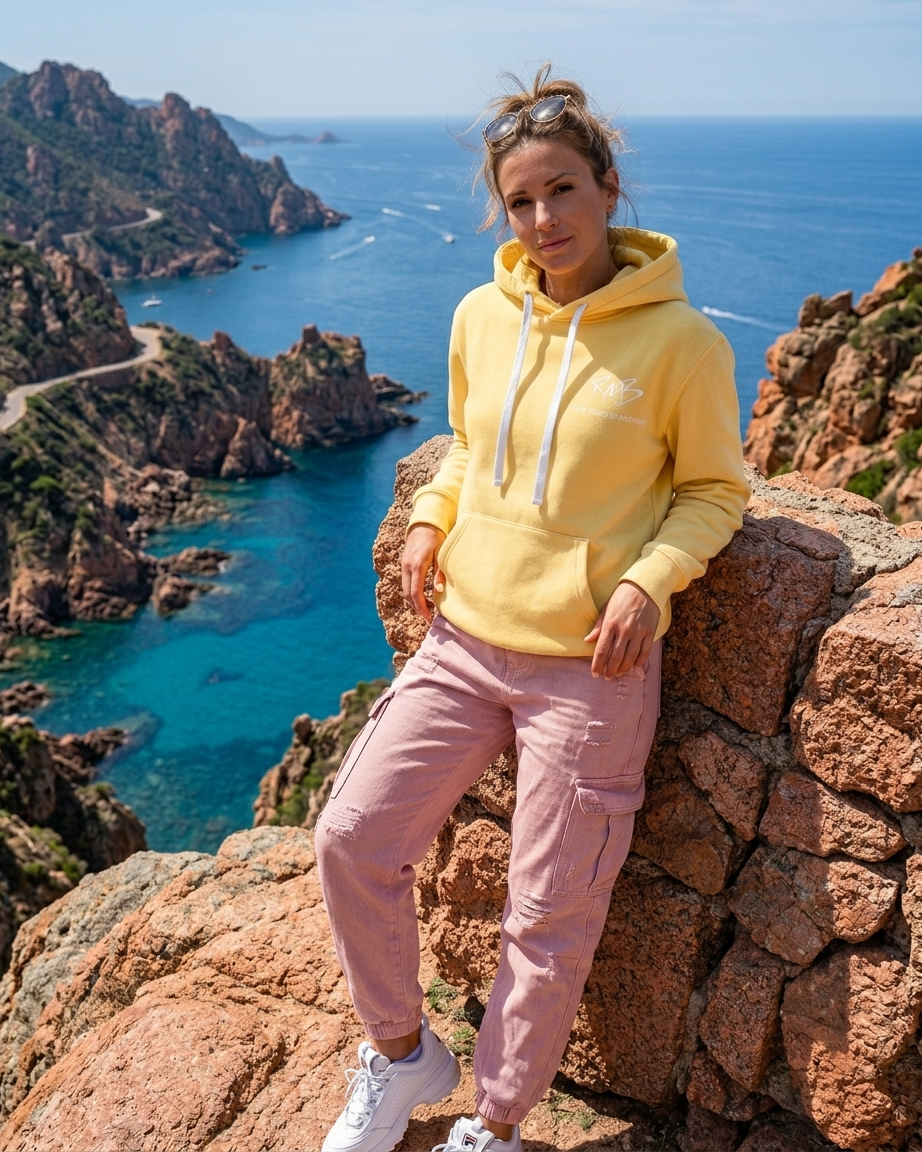 Yellow Plain Hoodie