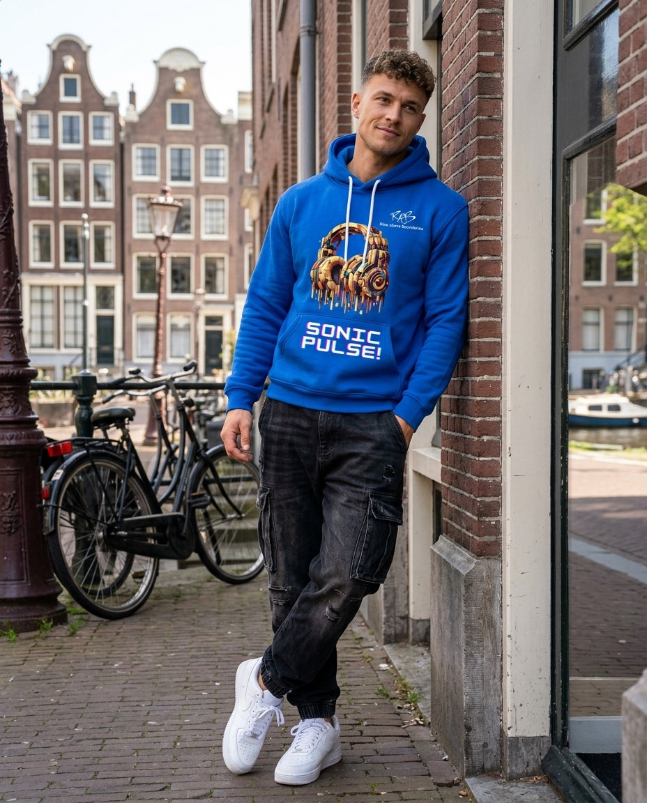 Blue Sonic Pulse Hoodie