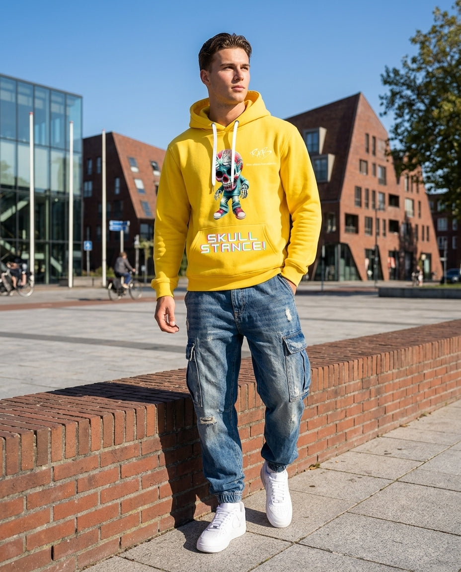 Yellow Skull Stance Hoodie