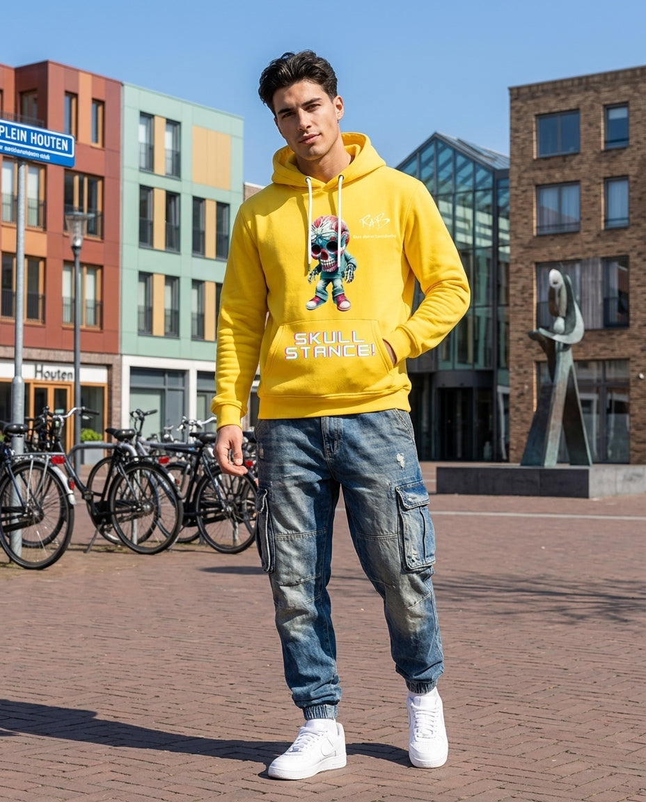 Yellow Skull Stance Hoodie