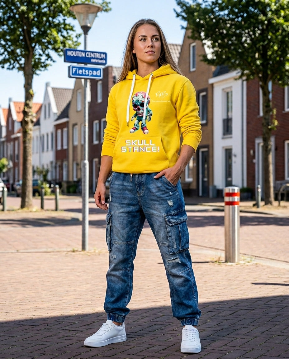 Yellow Skull Stance Hoodie