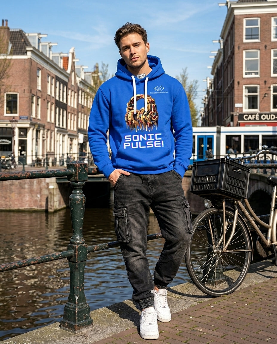 Blue Sonic Pulse Hoodie
