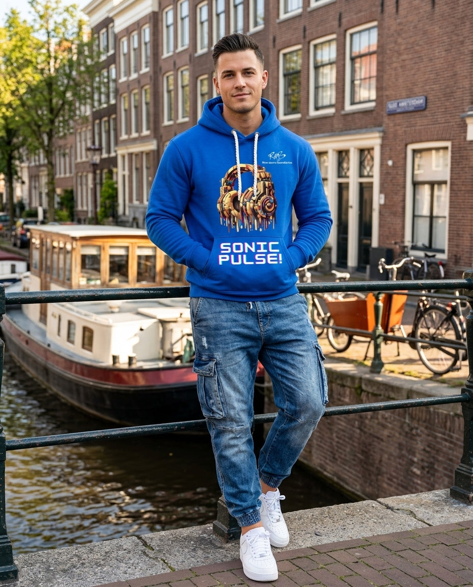 Blue Sonic Pulse Hoodie