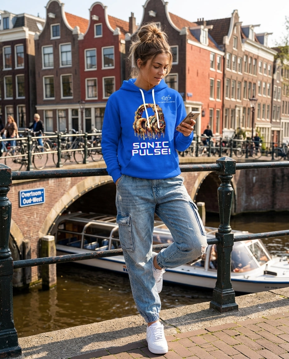 Blue Sonic Pulse Hoodie