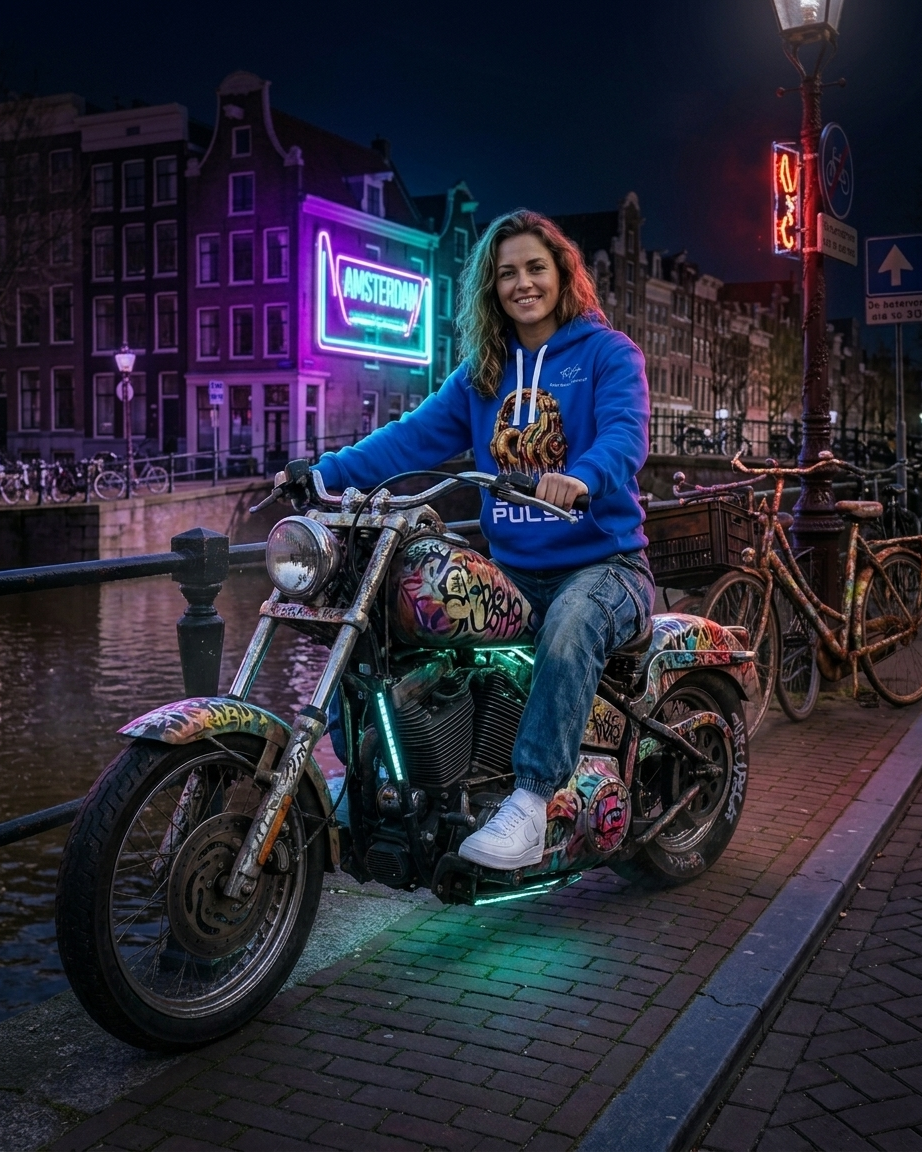 Blue Sonic Pulse Hoodie