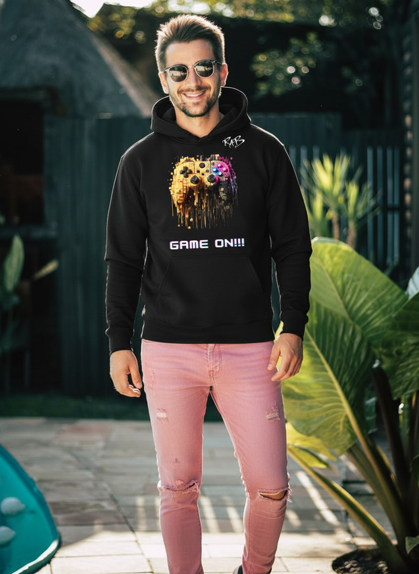 Black game on hoodie with Blocks Controller
