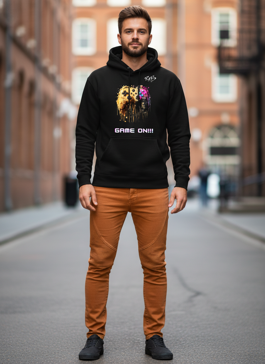 Black game on hoodie with Blocks Controller