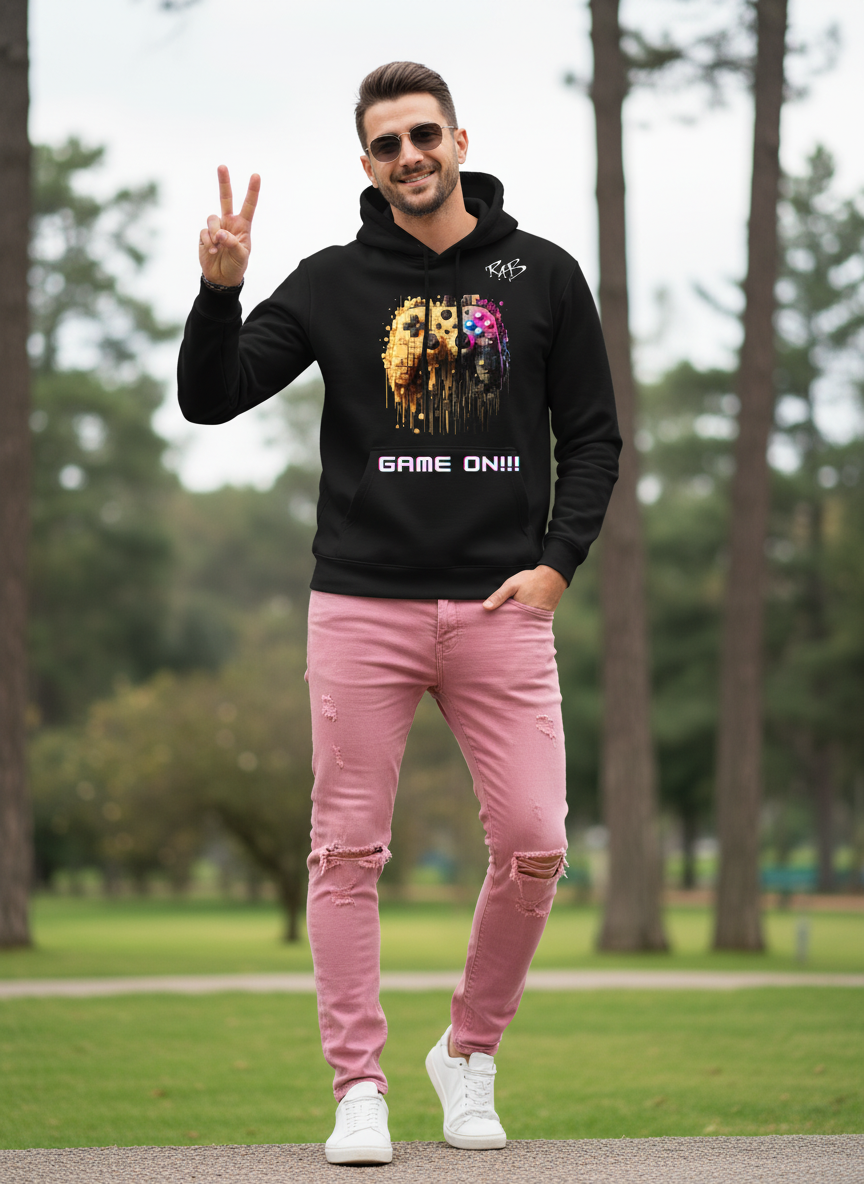 Black game on hoodie with Blocks Controller